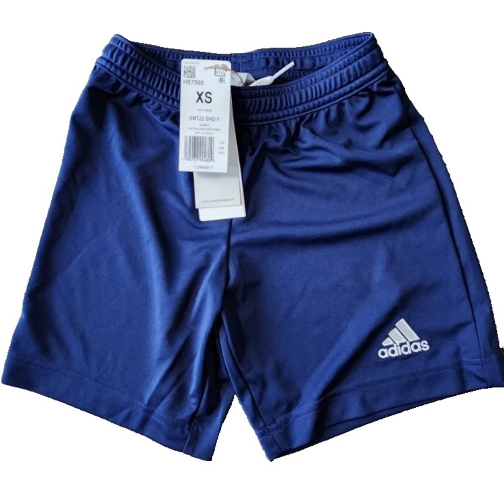 Adidas Kids Entrada 22 Soccer Shorts Team Navy Blue H57565 XS